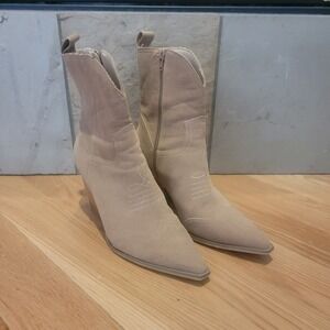 Oasis Society Tan Cowgirl Boots Size 10 Western Mid High